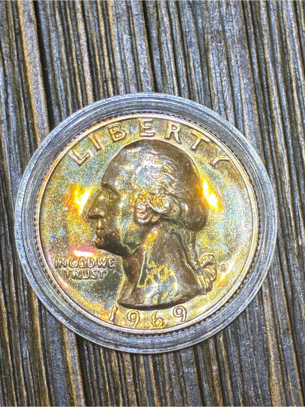 1969 Washington Proof Quarter Naturally Toned